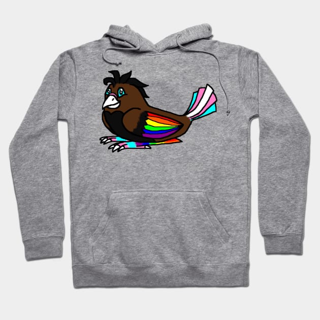 Pride Bird Hoodie by HuskyWerewolf